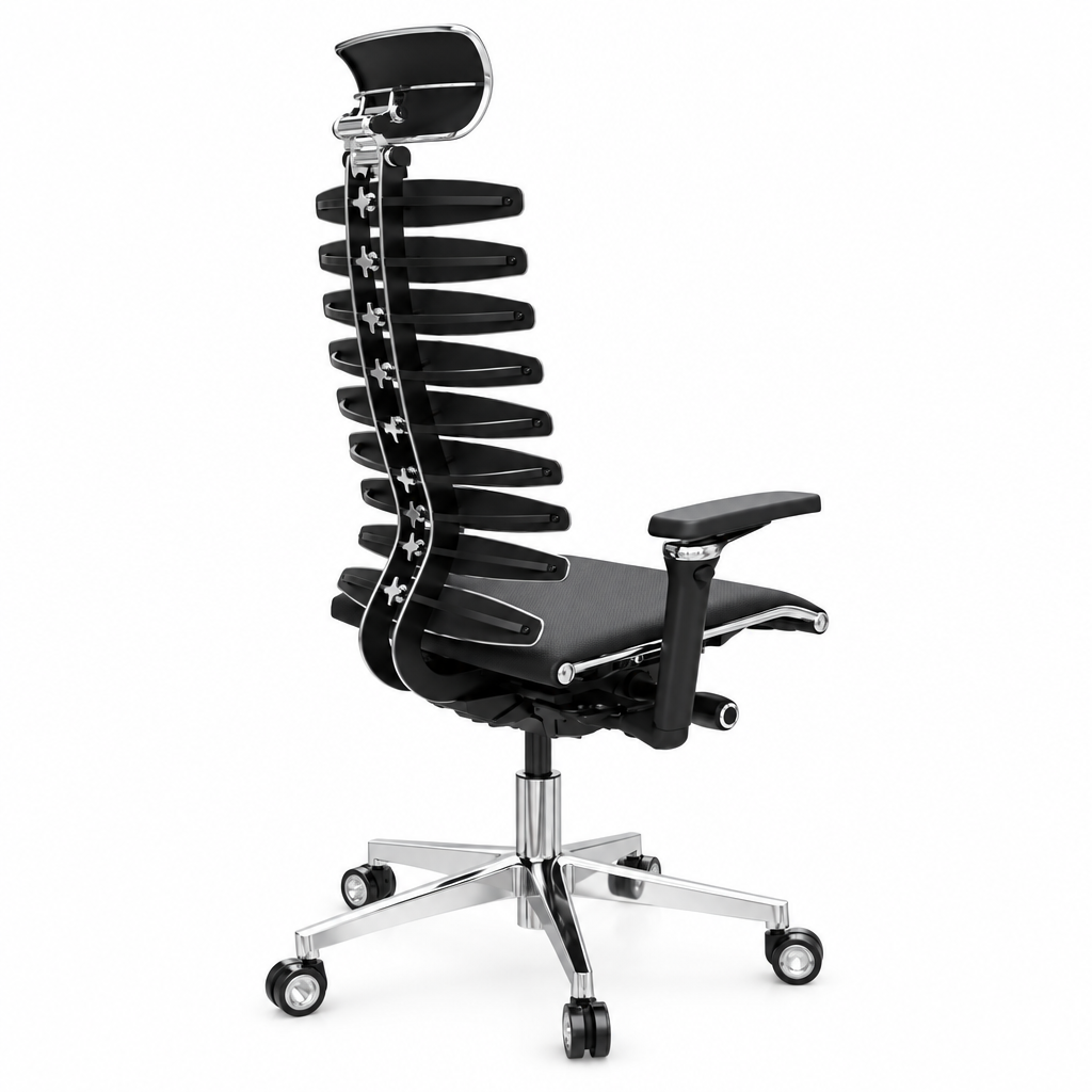 Metal Frame Equalizer Ergonomic Executive Chair, Black