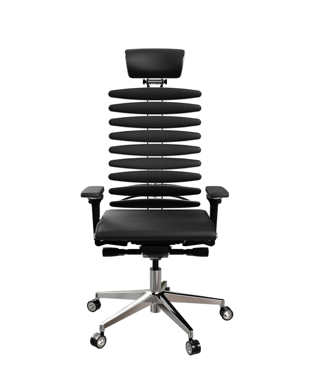 Chefsessel mit Metallgestell, Equalizer und anatomischer Rückenlehne