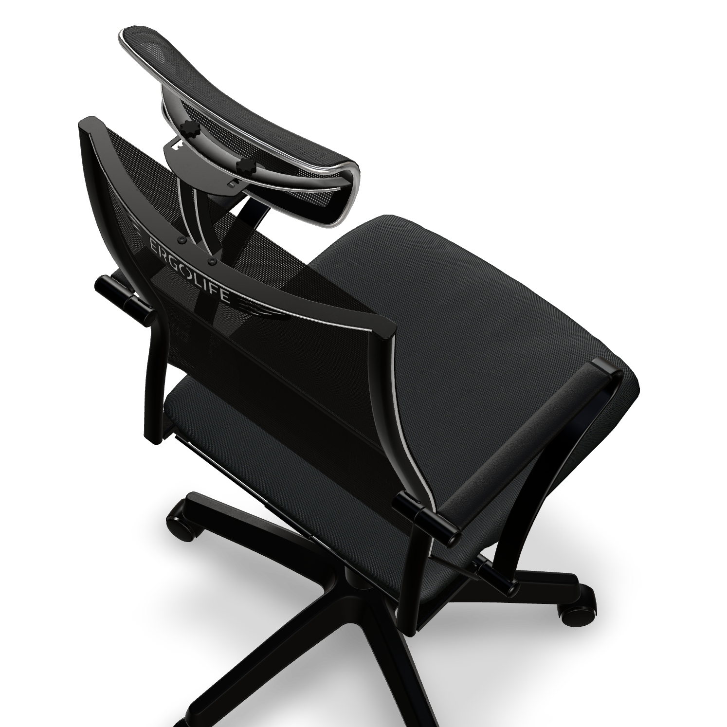 Chaise de travail Ergo3 avec corps en métal