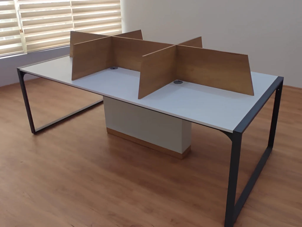 Apple 6lı Çoklu Çalışma Masası Workstation Petra - Gri ISTANBUL