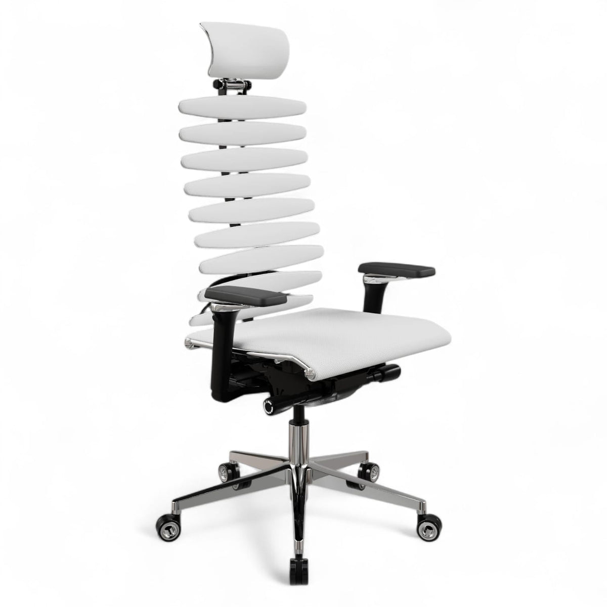 Silla ejecutiva anatómica con estructura metálica y ecualizador
