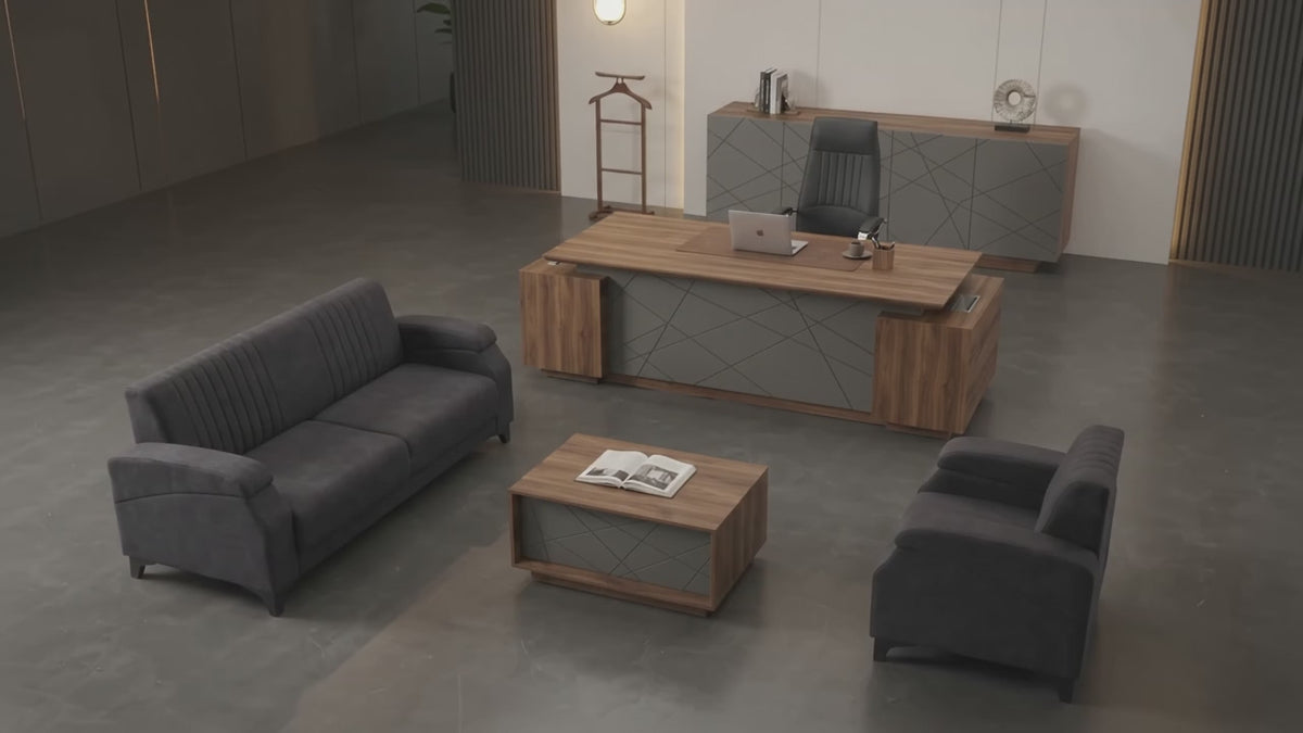 Alesta Modern Executive Office Desk Set