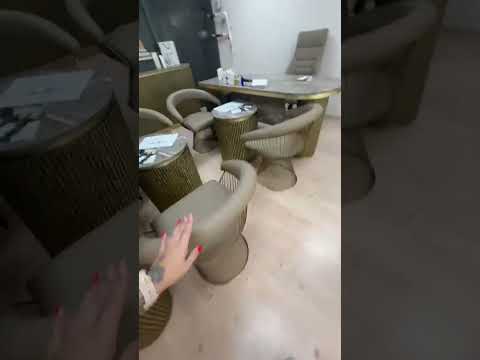 Altın Mermer Toplantı Masası
